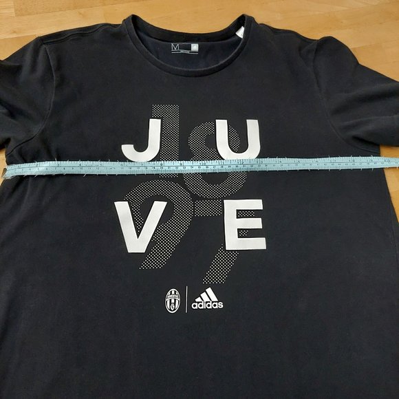Adidas Juventus Football Club T- Shirt Black Short Sleeve Men's Medium - Picture 10 of 11